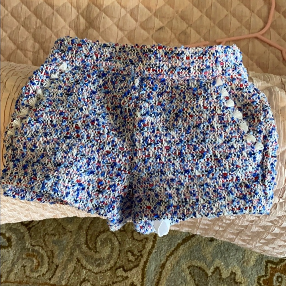 Janie and Jack Boucle tweed shorts.